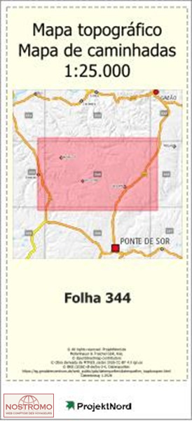 344 SAO FACUNDO (ABRANTES) | carte topographique Projektnord