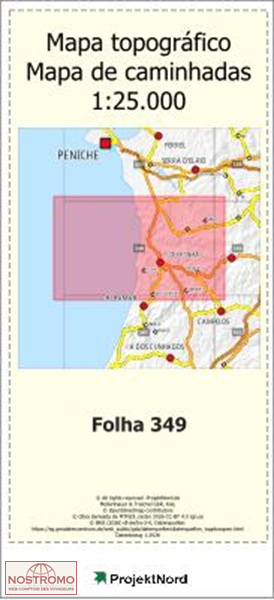 349 LOURINHA | carte topographique Projektnord