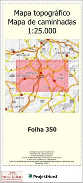 350 BOMBARRAL | carte topographique Projektnord