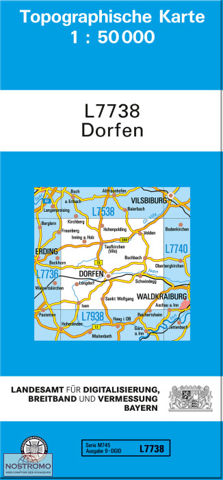 L7738 DORFEN | carte topographique LDBV
