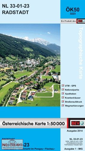 3223 RADSTADT | carte topographique BEV
