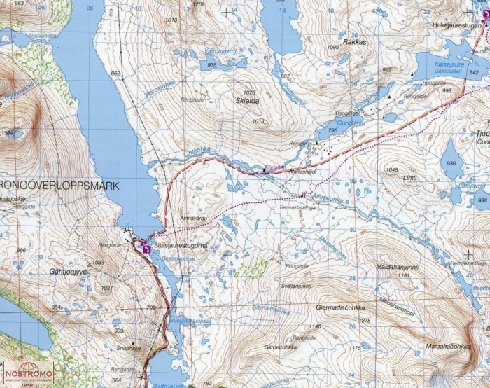 BD07 SITASJAURE - RITSEM | hiking map Fjällkartan 9789158895454