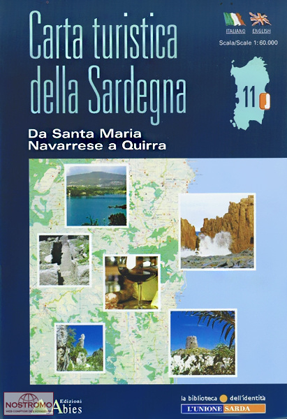 11 SANTA MARIA NAVARRESE - QUIRRA | Abies tourist map