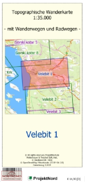 VELEBIT 1 | carte topographique Projektnord