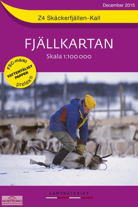 Z04 SKÄCKERFJÄLLEN - KALL | Lantmateriet hiking map