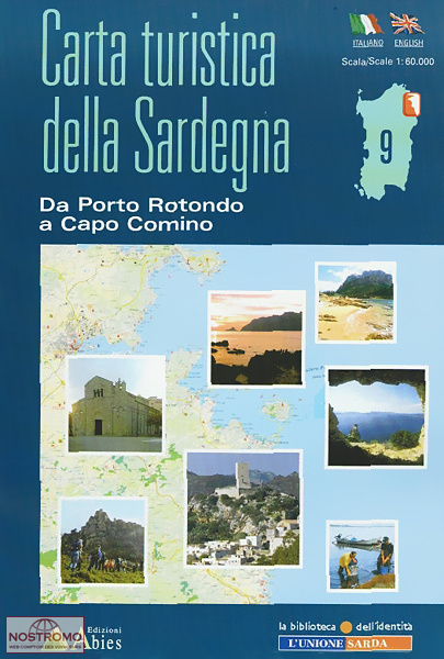 09 PORTO ROTONDO - CAPO COMINO | Abies tourist map