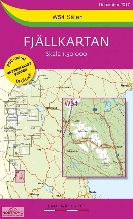 W54 SÄLEN | Lantmateriet hiking map