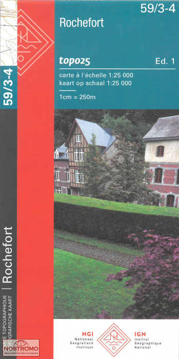 59/3-4 ROCHEFORT | carte topographique NGI/IGN