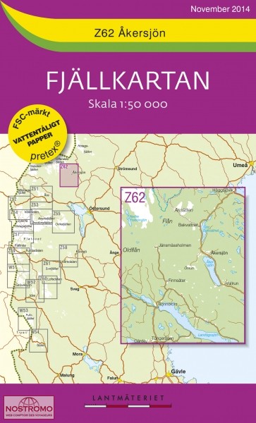 Z62 ÅKERSJÖN | Lantmateriet hiking map
