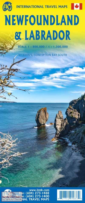 LABRADOR ET TERRE NEUVE | carte touristique ITMB