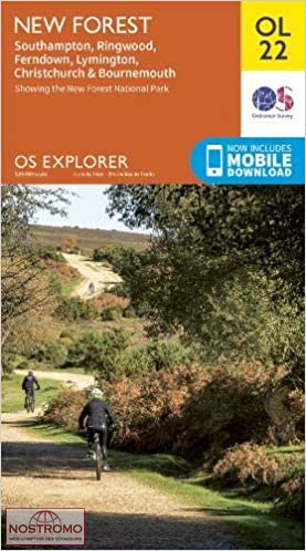 OL22 NEW FOREST - SOUTHAMPTON, RINGWOOD & BOURNEMOUTH | OS hiking map