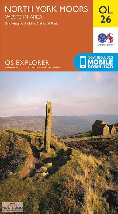 OL26 NORTH YORK MOORS - WESTERN AREA | OS hiking map