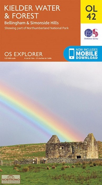 OL42 KIELDER WATER & FOREST | hiking map | OS