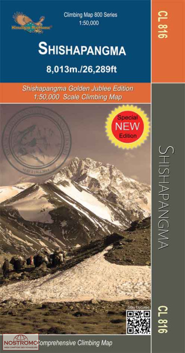 SHISHAPANGMA - CL 816 | Nepamaps trekking map