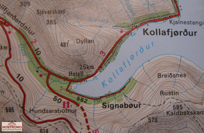 412-413 SLÆTTARATINDUR, Kort & Matrikelstyrelsen topographical map