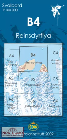 B4 REINSDYRFLYA | Norsk Polarinstitutt topographical map