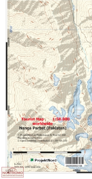 NANGA PARBAT | Projektnord topographic map