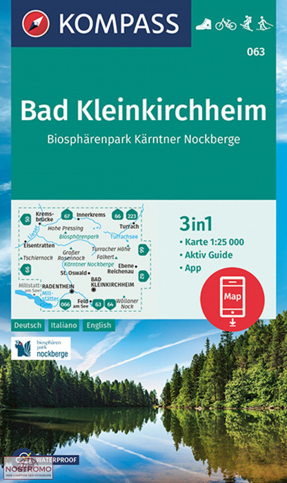BAD KLEINKIRCHHEIM 063 | carte de randonnée Kompass