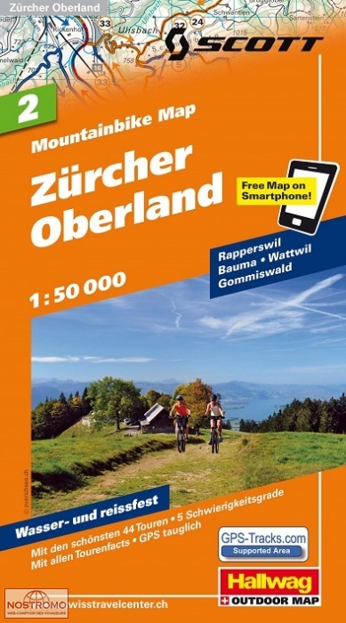 ZÜRCHER OBERLAND 2 | Hallwag biking map