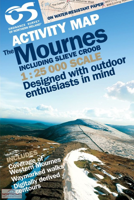 THE MOURNES | carte de randonnée OSNI