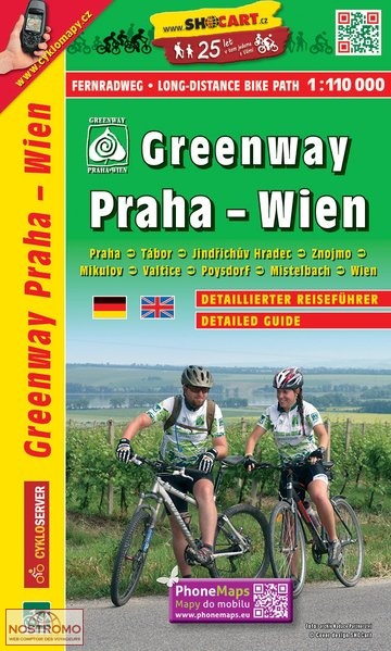 GREENWAY : PRAGUE - VIENNA | Shocart cycling map