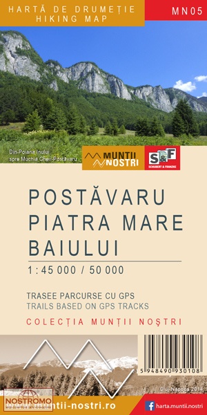 05 POSTAVARU - PIATRA MARE - BAIULUI | carte de randonnée Schubert & Franzke