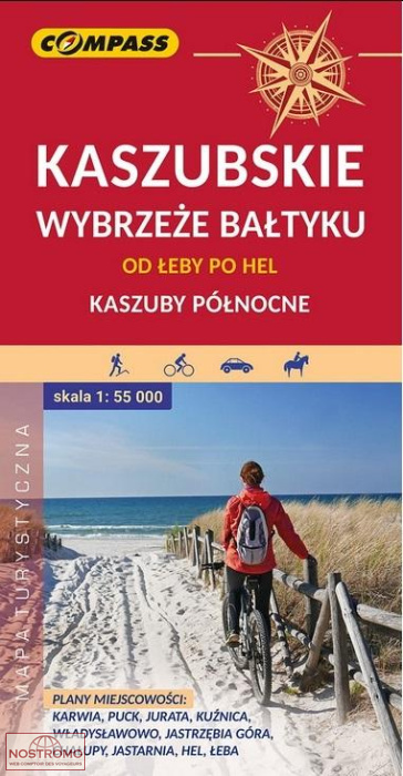 KASZUBSKIE WYBRZEŻE BAŁTYKU | carte de randonnée Compass