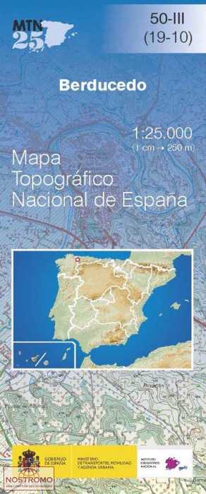 050-3 BERDUCEDO | carte topographique CNIG