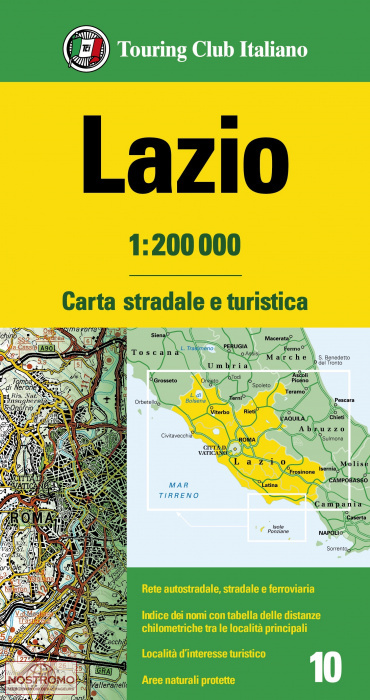10 LATIUM | carte routière TCI