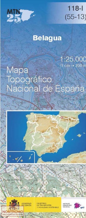 118-1 BELAGUA | CNIG topographical map