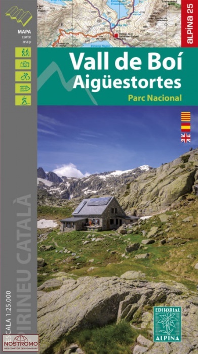 25 VALL DE BOÍ - AIGÜESTORTES | carte de randonnée Alpina