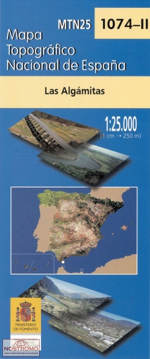 1074-2 LAS ALGÁMITAS | carte topographique CNIG