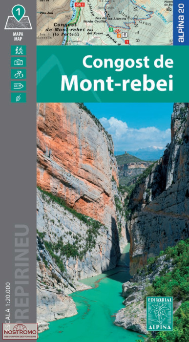 39 CONGOST DE MONT-REBEI | Alpina hiking map