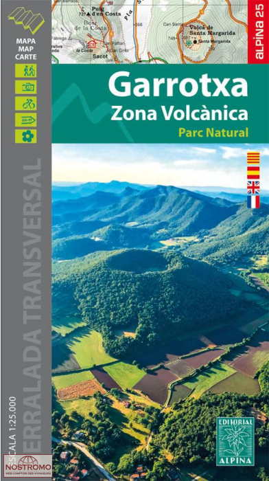 55 GARROTXA ZONA VOLCÀNICA | Alpina hiking map