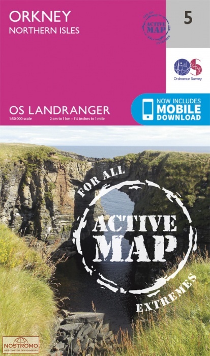 005 ORKNEY - NORTHERN ISLES  | OS hiking map