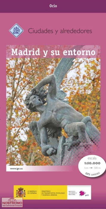 MADRID AND SURRONDINGS | CNIG topographical map