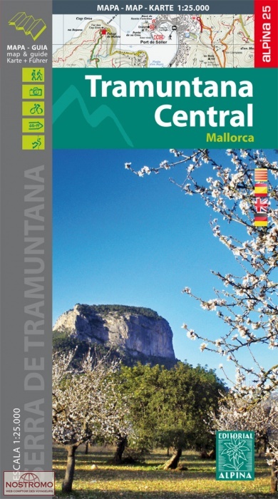 76 TRAMUNTANA CENTRAL | carte de randonnée Alpina