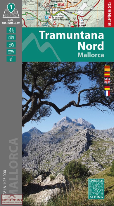 77 TRAMUNTANA NORD | carte de randonnée Alpina