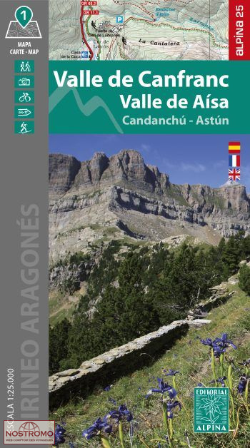 06 VALLE DE CANFRANC - VALLE DE AISA | Alpina hiking map