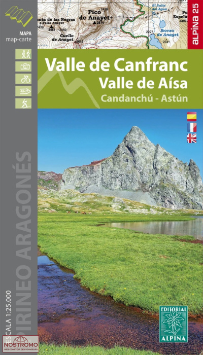 06 VALLE DE CANFRANC - VALLE DE AISA | Alpina hiking map
