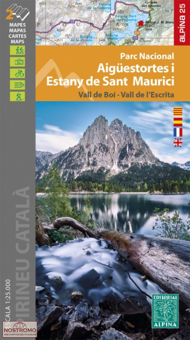 27 AIGÜESTORTES I ESTANY DE SANT MAURICI | cartes de randonnée Alpina
