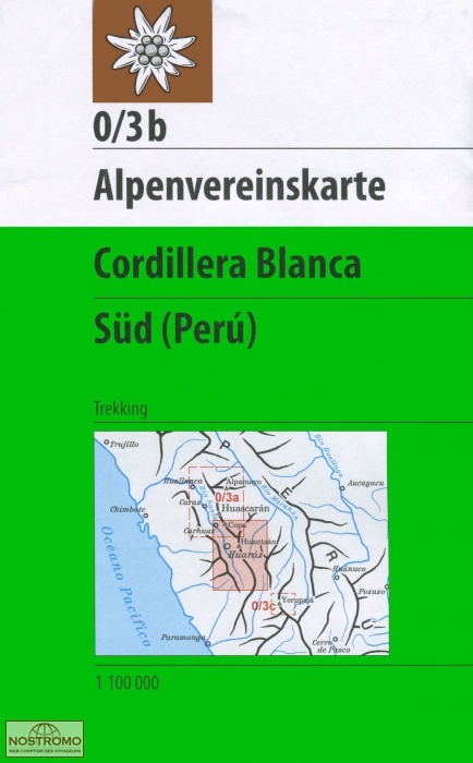 CORDILLERA BLANCA SOUTH 0/3B | Alpenverein topographical map
