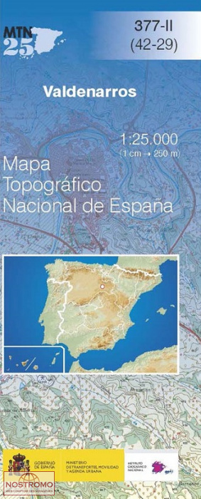 377-2 VALDENARROS | carte topographique CNIG