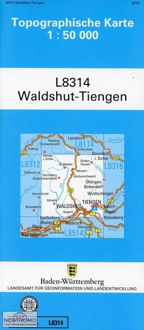 L8314 WALDSHUT-TIENGEN | carte topographique LGL
