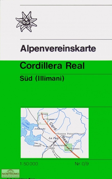 CORDILLERA REAL SUD (ILLIMANI) 0/9 | carte topographique Alpenverein