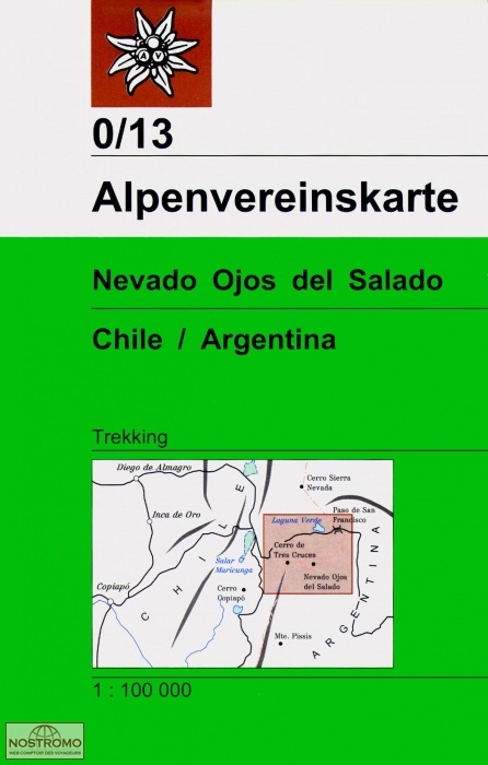 NEVADO OJOS DEL SALADO 0/13 | carte topographique Alpenverein
