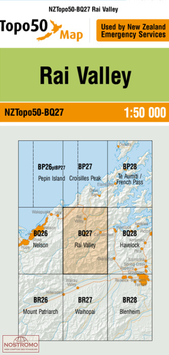 BQ27 RAI VALLEY | carte topographique LINZ