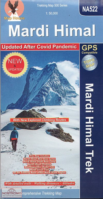 MARDI HIMAL TREK - NA 522 | Nepamaps trekking map