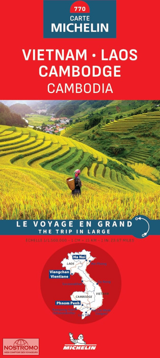 VIETNAM - LAOS - CAMBODGE 770 | carte routière Michelin