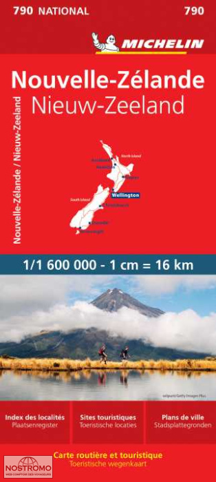 NOUVELLE-ZÉLANDE 790 | carte routière Michelin